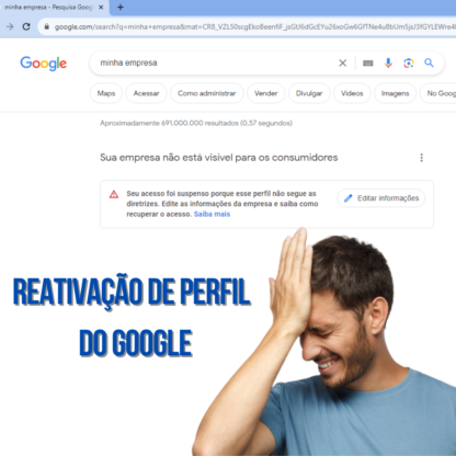 Reativação de Ficha Suspensa Google Meu Negócio