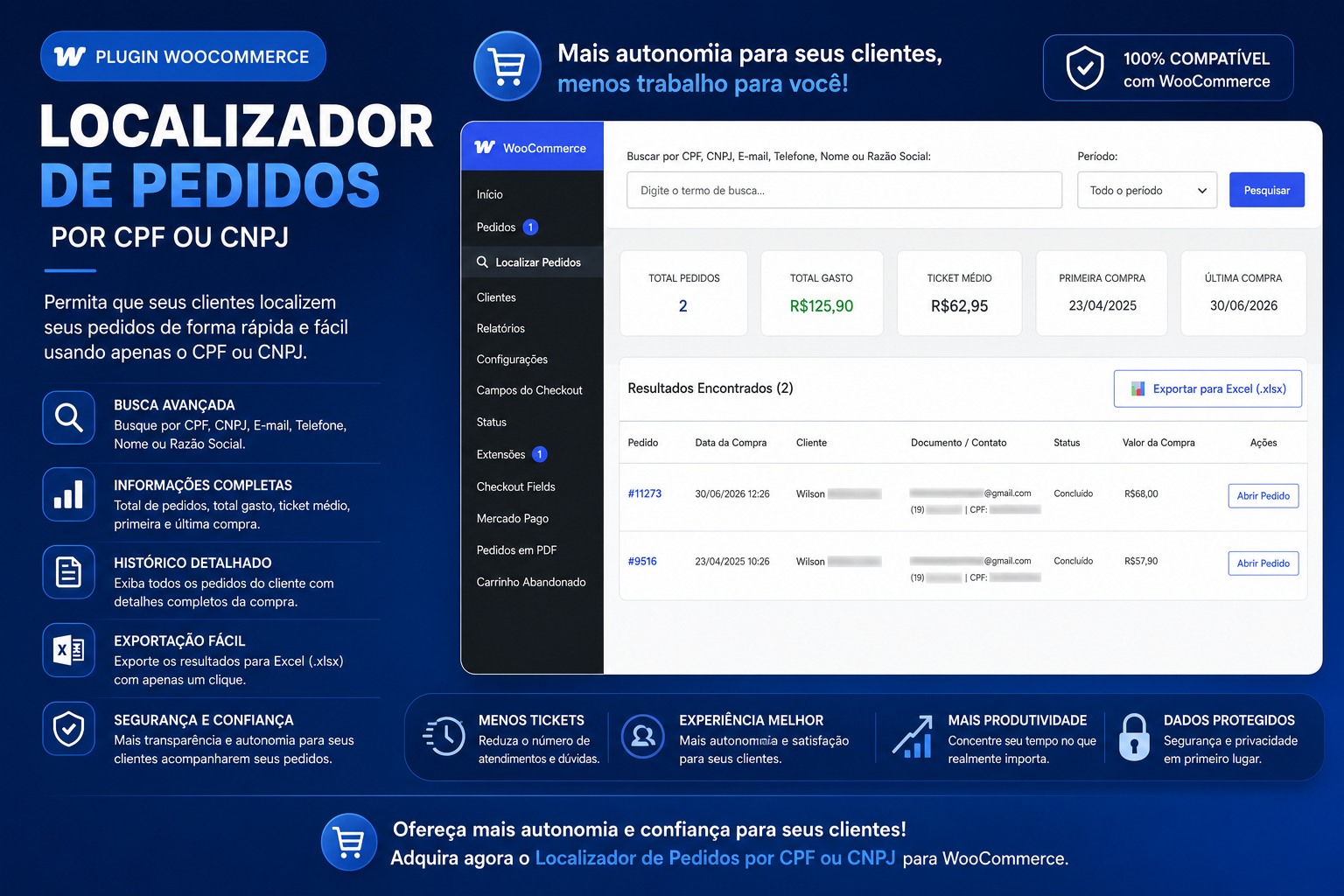Plugin WooCommerce Localizador de Pedidos para WooCommerce