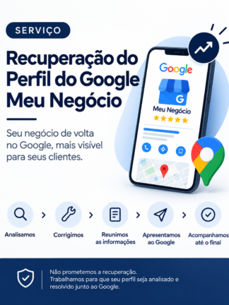 Perfil suspenso no Google Meu Negócio.